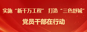 實(shí)施“新千萬(wàn)工程” 打造“三色舒城” 黨員干部在行動(dòng)
